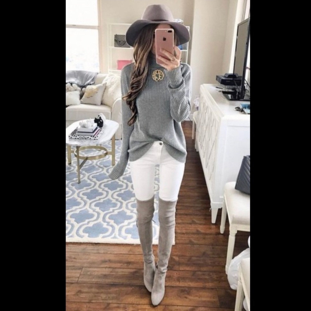 RAG BONE Rare Mink colored wide brim wool hat w/ ponytail trim M cowboy cowgirl